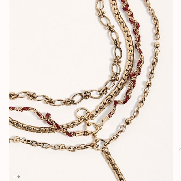 Free People Old Flames Necklace Red - Picture 2 of 4